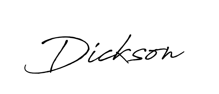 Create a beautiful signature design for name Dickson. With this signature (Antro_Vectra_Bolder) fonts, you can make a handwritten signature for free. Dickson signature style 7 images and pictures png