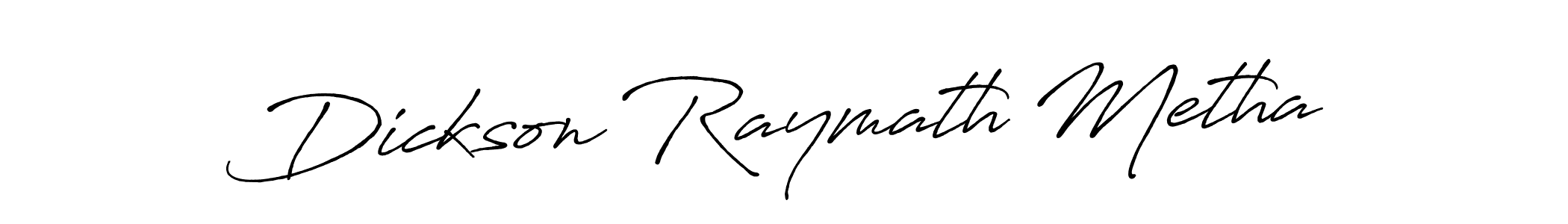 Dickson Raymath Metha stylish signature style. Best Handwritten Sign (Antro_Vectra_Bolder) for my name. Handwritten Signature Collection Ideas for my name Dickson Raymath Metha. Dickson Raymath Metha signature style 7 images and pictures png