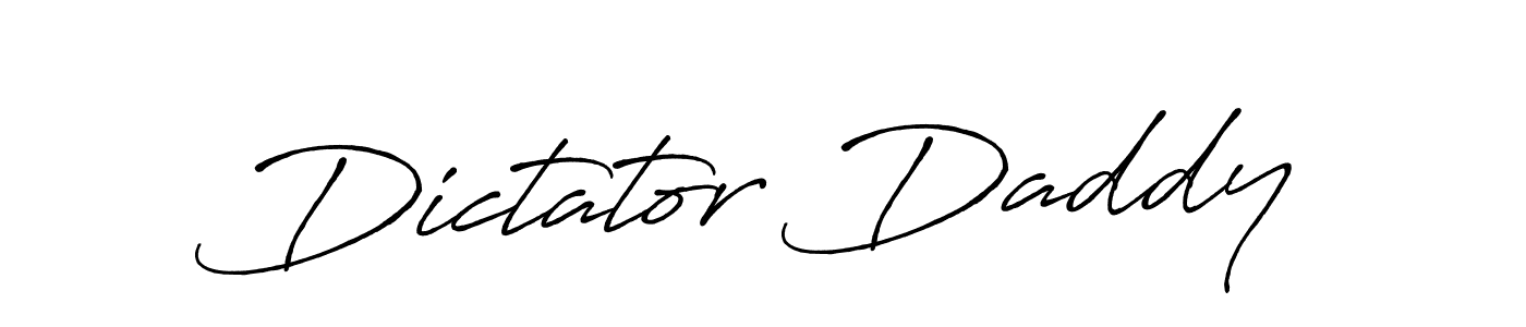 Make a beautiful signature design for name Dictator Daddy. With this signature (Antro_Vectra_Bolder) style, you can create a handwritten signature for free. Dictator Daddy signature style 7 images and pictures png