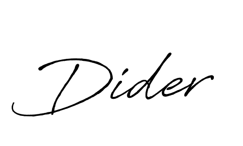 Make a beautiful signature design for name Dider. With this signature (Antro_Vectra_Bolder) style, you can create a handwritten signature for free. Dider signature style 7 images and pictures png