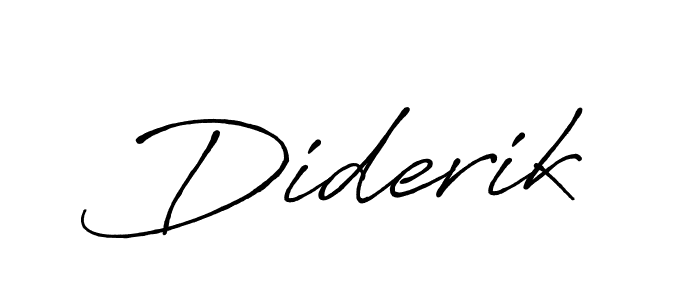 Use a signature maker to create a handwritten signature online. With this signature software, you can design (Antro_Vectra_Bolder) your own signature for name Diderik. Diderik signature style 7 images and pictures png