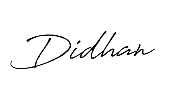 Design your own signature with our free online signature maker. With this signature software, you can create a handwritten (Antro_Vectra_Bolder) signature for name Didhan. Didhan signature style 7 images and pictures png