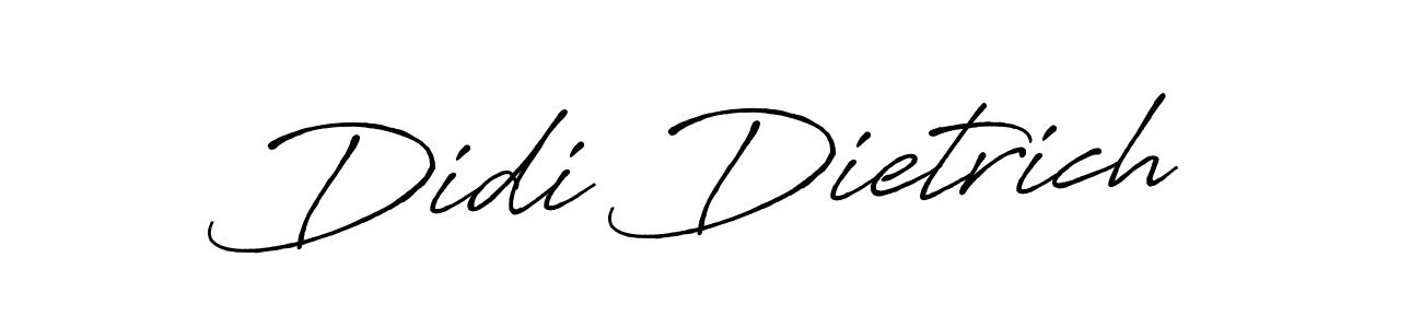 It looks lik you need a new signature style for name Didi Dietrich. Design unique handwritten (Antro_Vectra_Bolder) signature with our free signature maker in just a few clicks. Didi Dietrich signature style 7 images and pictures png
