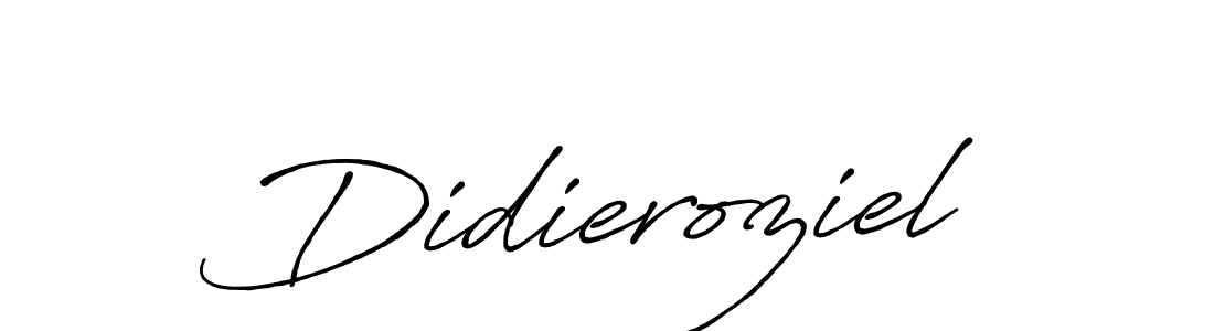 How to make Didieroziel name signature. Use Antro_Vectra_Bolder style for creating short signs online. This is the latest handwritten sign. Didieroziel signature style 7 images and pictures png