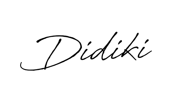 Create a beautiful signature design for name Didiki. With this signature (Antro_Vectra_Bolder) fonts, you can make a handwritten signature for free. Didiki signature style 7 images and pictures png