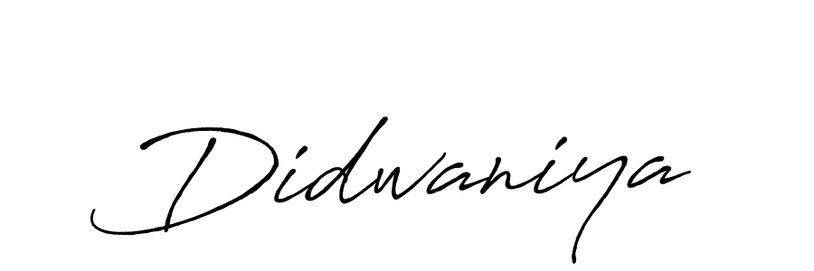 Design your own signature with our free online signature maker. With this signature software, you can create a handwritten (Antro_Vectra_Bolder) signature for name Didwaniya. Didwaniya signature style 7 images and pictures png