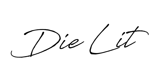 How to Draw Die Lit signature style? Antro_Vectra_Bolder is a latest design signature styles for name Die Lit. Die Lit signature style 7 images and pictures png