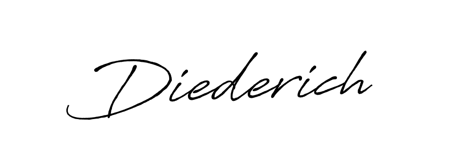 Use a signature maker to create a handwritten signature online. With this signature software, you can design (Antro_Vectra_Bolder) your own signature for name Diederich. Diederich signature style 7 images and pictures png