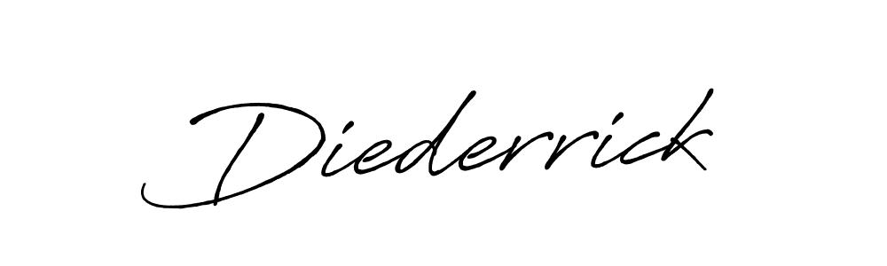 How to make Diederrick name signature. Use Antro_Vectra_Bolder style for creating short signs online. This is the latest handwritten sign. Diederrick signature style 7 images and pictures png