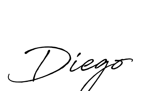 Diego stylish signature style. Best Handwritten Sign (Antro_Vectra_Bolder) for my name. Handwritten Signature Collection Ideas for my name Diego. Diego signature style 7 images and pictures png