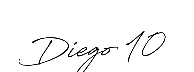 How to make Diego 10 signature? Antro_Vectra_Bolder is a professional autograph style. Create handwritten signature for Diego 10 name. Diego 10 signature style 7 images and pictures png