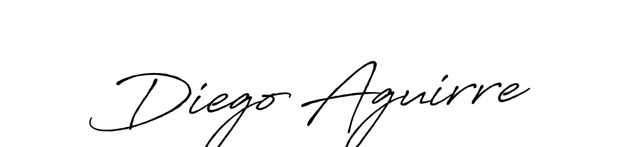 Diego Aguirre stylish signature style. Best Handwritten Sign (Antro_Vectra_Bolder) for my name. Handwritten Signature Collection Ideas for my name Diego Aguirre. Diego Aguirre signature style 7 images and pictures png