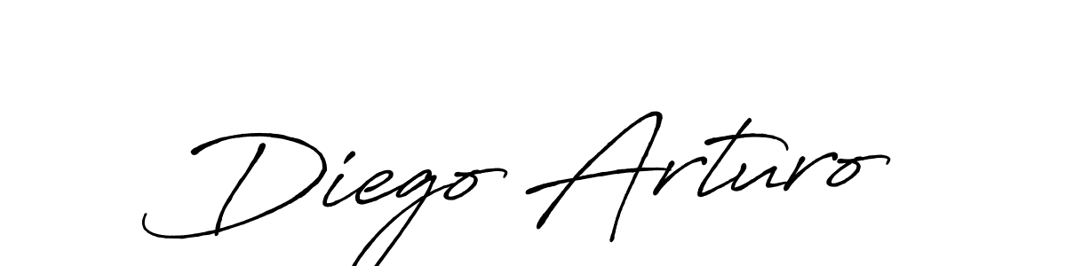 Diego Arturo stylish signature style. Best Handwritten Sign (Antro_Vectra_Bolder) for my name. Handwritten Signature Collection Ideas for my name Diego Arturo. Diego Arturo signature style 7 images and pictures png