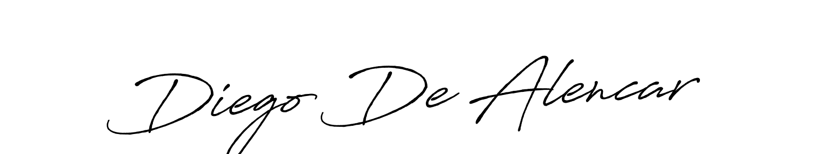 It looks lik you need a new signature style for name Diego De Alencar. Design unique handwritten (Antro_Vectra_Bolder) signature with our free signature maker in just a few clicks. Diego De Alencar signature style 7 images and pictures png