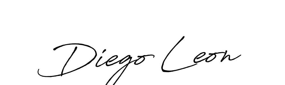 Also we have Diego Leon name is the best signature style. Create professional handwritten signature collection using Antro_Vectra_Bolder autograph style. Diego Leon signature style 7 images and pictures png