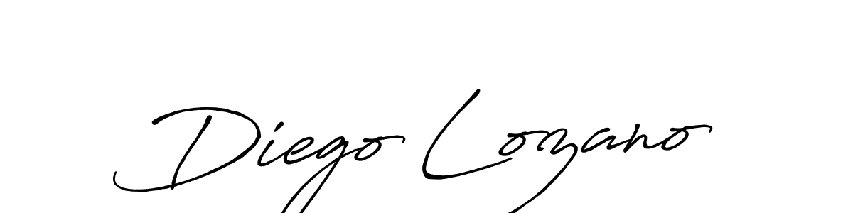 How to make Diego Lozano name signature. Use Antro_Vectra_Bolder style for creating short signs online. This is the latest handwritten sign. Diego Lozano signature style 7 images and pictures png