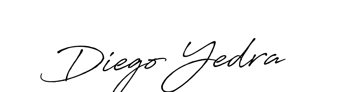 How to make Diego Yedra name signature. Use Antro_Vectra_Bolder style for creating short signs online. This is the latest handwritten sign. Diego Yedra signature style 7 images and pictures png