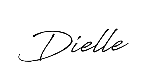 Design your own signature with our free online signature maker. With this signature software, you can create a handwritten (Antro_Vectra_Bolder) signature for name Dielle. Dielle signature style 7 images and pictures png