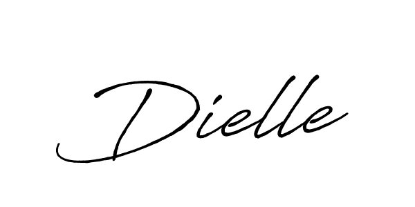 Design your own signature with our free online signature maker. With this signature software, you can create a handwritten (Antro_Vectra_Bolder) signature for name Dielle. Dielle signature style 7 images and pictures png