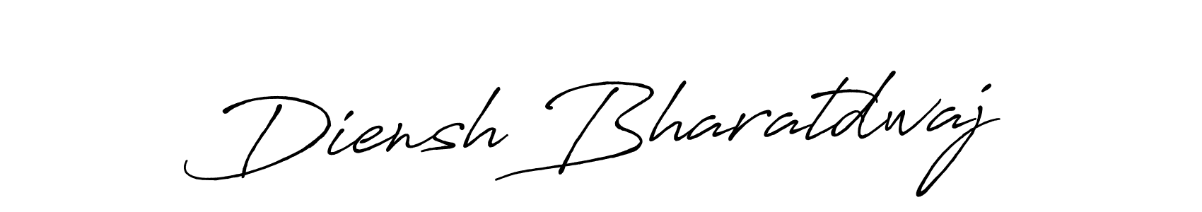 Diensh Bharatdwaj stylish signature style. Best Handwritten Sign (Antro_Vectra_Bolder) for my name. Handwritten Signature Collection Ideas for my name Diensh Bharatdwaj. Diensh Bharatdwaj signature style 7 images and pictures png