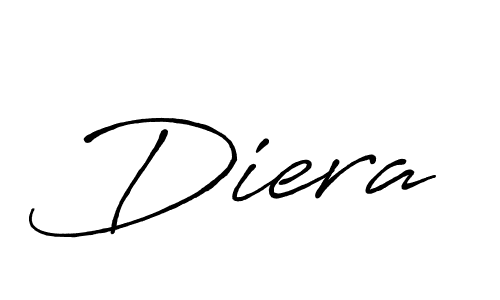 Make a beautiful signature design for name Diera. Use this online signature maker to create a handwritten signature for free. Diera signature style 7 images and pictures png