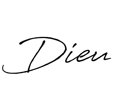 Make a beautiful signature design for name Dieu. With this signature (Antro_Vectra_Bolder) style, you can create a handwritten signature for free. Dieu signature style 7 images and pictures png