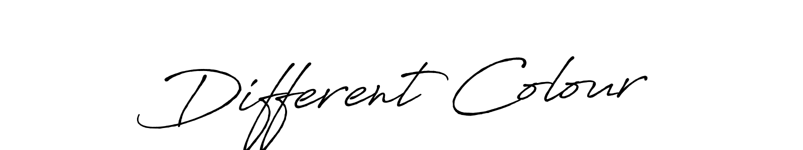 Create a beautiful signature design for name Different Colour. With this signature (Antro_Vectra_Bolder) fonts, you can make a handwritten signature for free. Different Colour signature style 7 images and pictures png