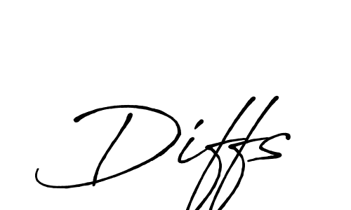 Make a beautiful signature design for name Diffs. With this signature (Antro_Vectra_Bolder) style, you can create a handwritten signature for free. Diffs signature style 7 images and pictures png