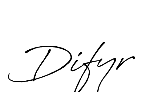 Design your own signature with our free online signature maker. With this signature software, you can create a handwritten (Antro_Vectra_Bolder) signature for name Difyr. Difyr signature style 7 images and pictures png