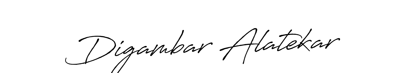 Also we have Digambar Alatekar name is the best signature style. Create professional handwritten signature collection using Antro_Vectra_Bolder autograph style. Digambar Alatekar signature style 7 images and pictures png
