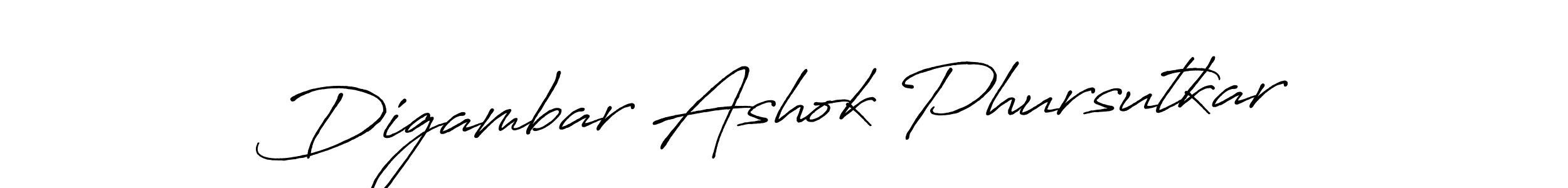 Make a short Digambar Ashok Phursutkar signature style. Manage your documents anywhere anytime using Antro_Vectra_Bolder. Create and add eSignatures, submit forms, share and send files easily. Digambar Ashok Phursutkar signature style 7 images and pictures png