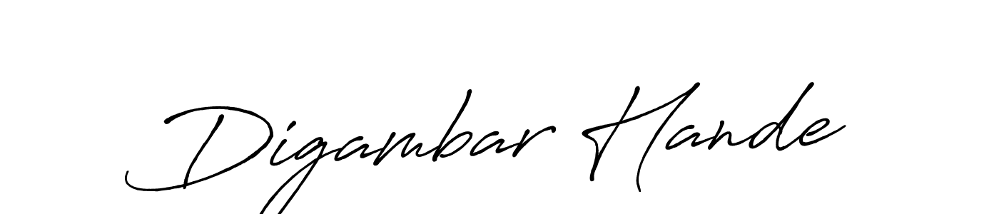 Digambar Hande stylish signature style. Best Handwritten Sign (Antro_Vectra_Bolder) for my name. Handwritten Signature Collection Ideas for my name Digambar Hande. Digambar Hande signature style 7 images and pictures png