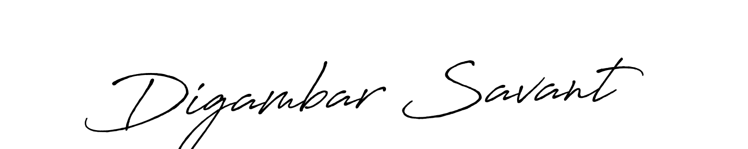 Make a beautiful signature design for name Digambar Savant. With this signature (Antro_Vectra_Bolder) style, you can create a handwritten signature for free. Digambar Savant signature style 7 images and pictures png