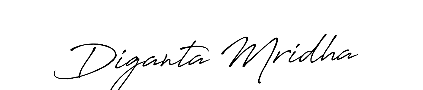 Make a beautiful signature design for name Diganta Mridha. With this signature (Antro_Vectra_Bolder) style, you can create a handwritten signature for free. Diganta Mridha signature style 7 images and pictures png