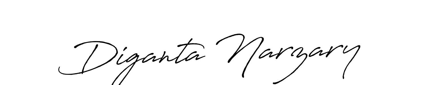 Diganta Narzary stylish signature style. Best Handwritten Sign (Antro_Vectra_Bolder) for my name. Handwritten Signature Collection Ideas for my name Diganta Narzary. Diganta Narzary signature style 7 images and pictures png