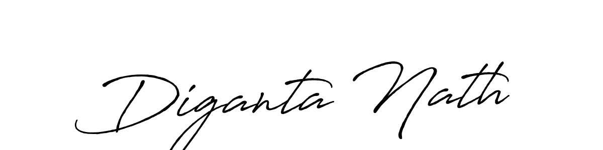 Make a beautiful signature design for name Diganta Nath. With this signature (Antro_Vectra_Bolder) style, you can create a handwritten signature for free. Diganta Nath signature style 7 images and pictures png
