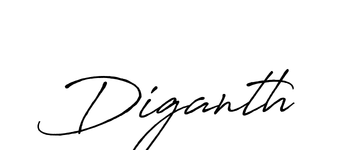 How to make Diganth name signature. Use Antro_Vectra_Bolder style for creating short signs online. This is the latest handwritten sign. Diganth signature style 7 images and pictures png