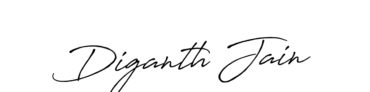 Use a signature maker to create a handwritten signature online. With this signature software, you can design (Antro_Vectra_Bolder) your own signature for name Diganth Jain. Diganth Jain signature style 7 images and pictures png