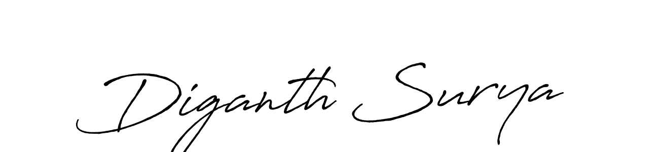 Make a beautiful signature design for name Diganth Surya. Use this online signature maker to create a handwritten signature for free. Diganth Surya signature style 7 images and pictures png