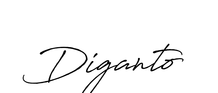 Create a beautiful signature design for name Diganto. With this signature (Antro_Vectra_Bolder) fonts, you can make a handwritten signature for free. Diganto signature style 7 images and pictures png