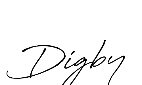 Make a beautiful signature design for name Digby. With this signature (Antro_Vectra_Bolder) style, you can create a handwritten signature for free. Digby signature style 7 images and pictures png