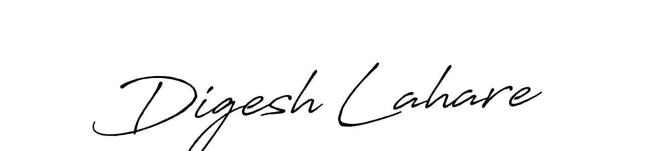 Also we have Digesh Lahare name is the best signature style. Create professional handwritten signature collection using Antro_Vectra_Bolder autograph style. Digesh Lahare signature style 7 images and pictures png