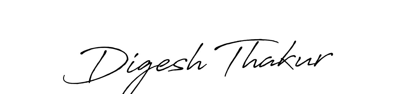 Digesh Thakur stylish signature style. Best Handwritten Sign (Antro_Vectra_Bolder) for my name. Handwritten Signature Collection Ideas for my name Digesh Thakur. Digesh Thakur signature style 7 images and pictures png