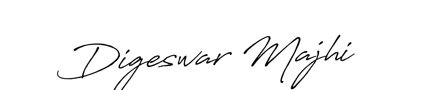 Make a beautiful signature design for name Digeswar Majhi. With this signature (Antro_Vectra_Bolder) style, you can create a handwritten signature for free. Digeswar Majhi signature style 7 images and pictures png