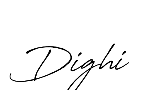 Design your own signature with our free online signature maker. With this signature software, you can create a handwritten (Antro_Vectra_Bolder) signature for name Dighi. Dighi signature style 7 images and pictures png