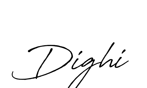 Design your own signature with our free online signature maker. With this signature software, you can create a handwritten (Antro_Vectra_Bolder) signature for name Dighi. Dighi signature style 7 images and pictures png