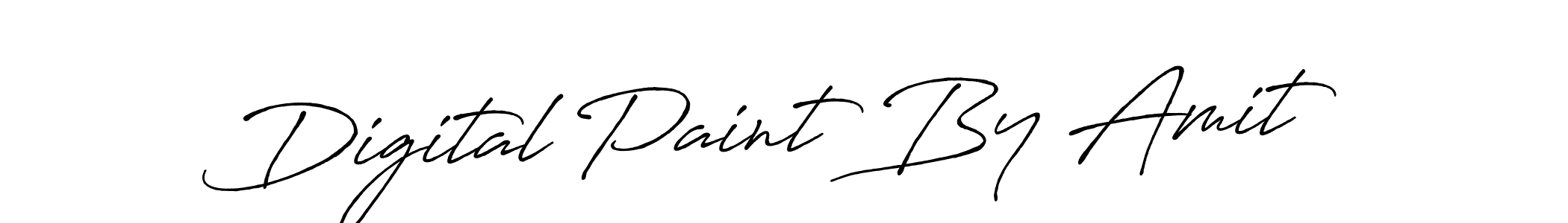 Design your own signature with our free online signature maker. With this signature software, you can create a handwritten (Antro_Vectra_Bolder) signature for name Digital Paint By Amit. Digital Paint By Amit signature style 7 images and pictures png