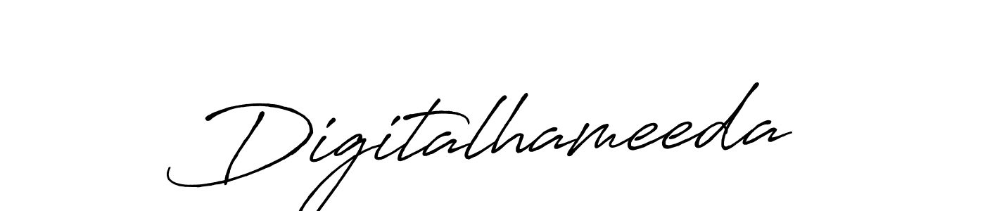 Create a beautiful signature design for name Digitalhameeda. With this signature (Antro_Vectra_Bolder) fonts, you can make a handwritten signature for free. Digitalhameeda signature style 7 images and pictures png