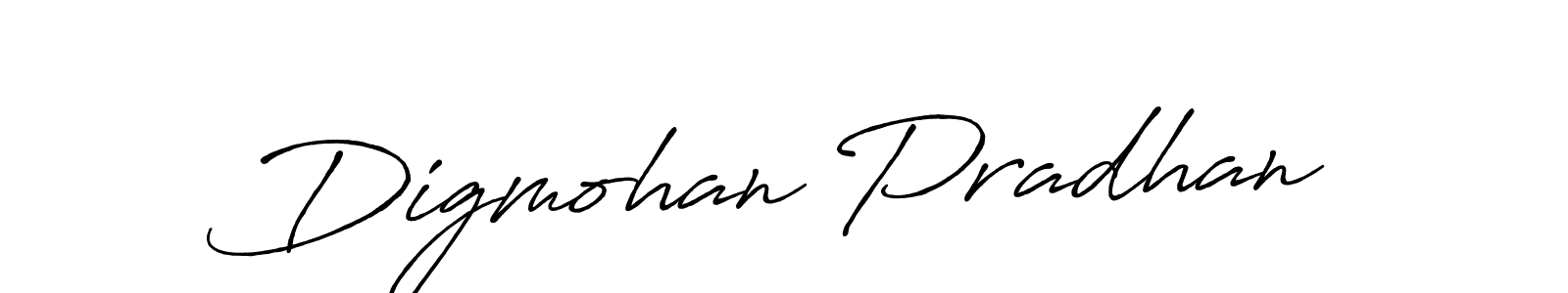 How to make Digmohan Pradhan name signature. Use Antro_Vectra_Bolder style for creating short signs online. This is the latest handwritten sign. Digmohan Pradhan signature style 7 images and pictures png