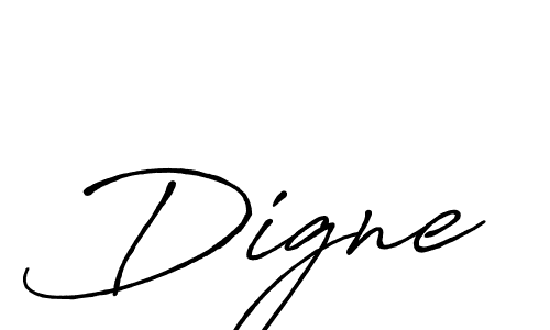Also we have Digne name is the best signature style. Create professional handwritten signature collection using Antro_Vectra_Bolder autograph style. Digne signature style 7 images and pictures png